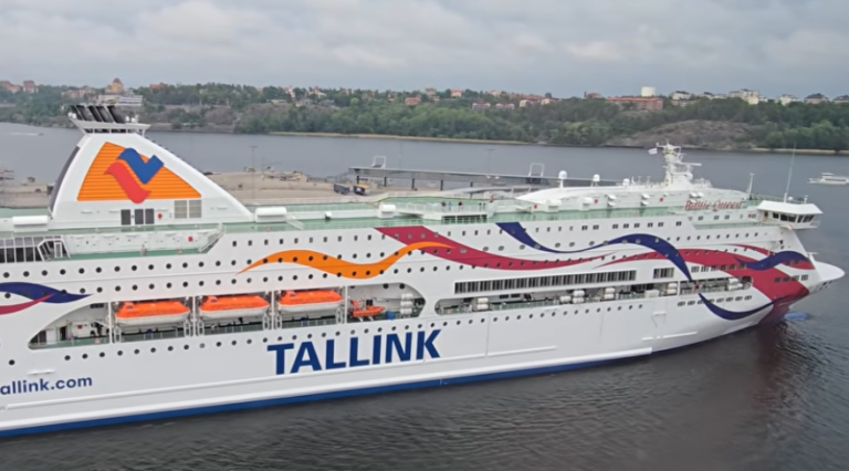 Best Hotels Near Tallink Silja Terminal Stockholm. Tallink Baltic Queen at harbour.